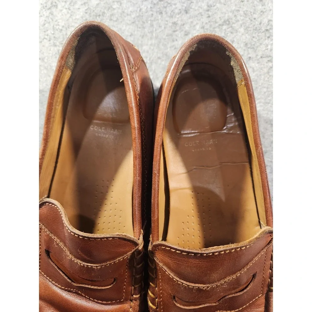 Cole Haan Pinch Maine‎ Classic Shoes Mens Size 9 Brown Leather Loafers Dress
